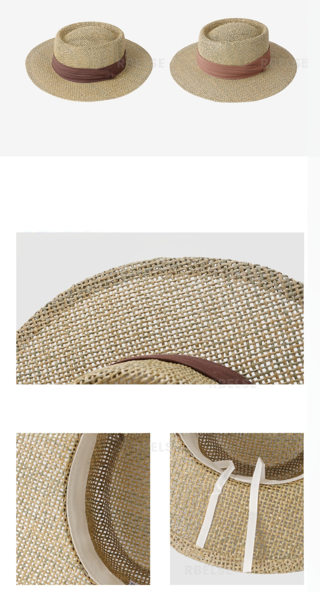 Flat-Top Straw Hat