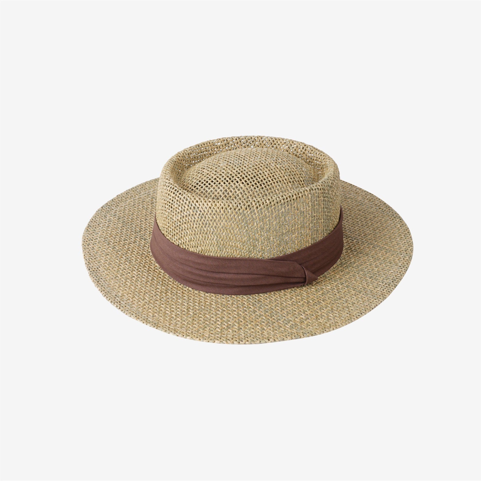 Flat-Top Straw Hat